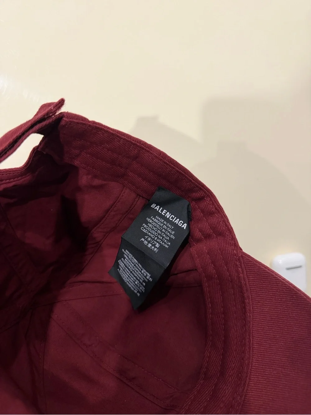 Balenciaga Cap Color Wine